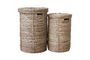 Miniature Set of 2 Chaka light rattan baskets Clipped