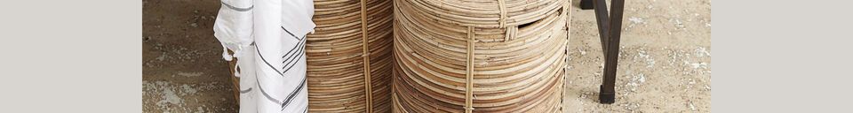 Material Details Set of 2 Chaka light rattan baskets