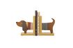 Miniature Set of 2 Charlie multicolor FSC wood bookends 2