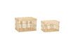 Miniature Set of 2 Cheery light bamboo baskets 2