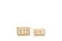 Miniature Set of 2 Cheery light bamboo baskets Clipped