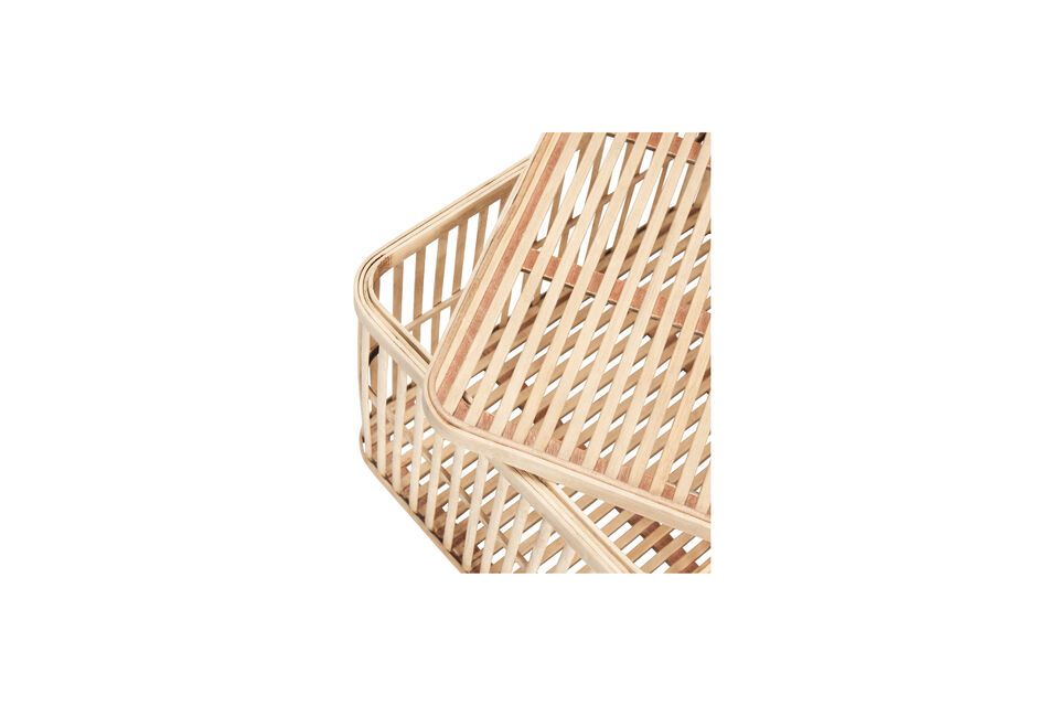 Their natural bamboo design blends easily with different interior styles