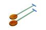 Miniature Set of 2 Crave multicolored salad servers Clipped