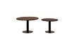 Miniature Set of 2 dark wood Toraja coffee tables 5