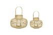 Miniature Set of 2 Desert clear bamboo lanterns 5