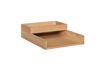 Miniature Set of 2 desk organizers in light oak veneer Rail 1