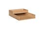 Miniature Set of 2 desk organizers in light oak veneer Rail Clipped