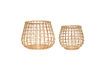 Miniature Set of 2 Energy light rattan baskets 4