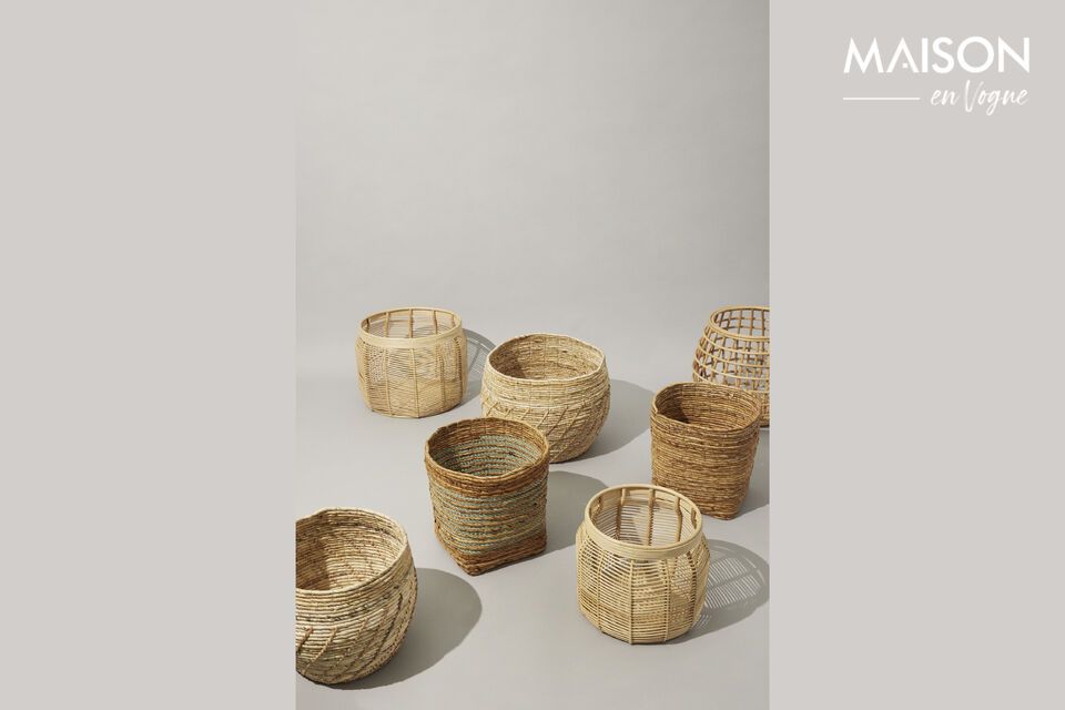 Energy baskets combine functionality and style with their natural rattan design