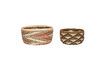 Miniature Set of 2 Evoke multicolored rope baskets 1