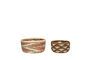 Miniature Set of 2 Evoke multicolored rope baskets Clipped