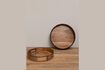 Miniature Set of 2 Forest dark wood trays 6