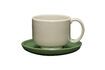 Miniature Set of 2 green ceramic cups Amare 10