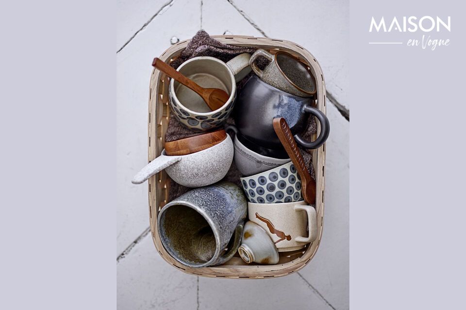 Discover the rustic, practical style of these mugs.