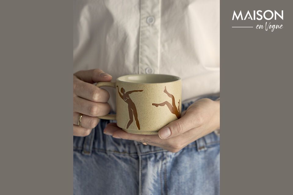 Explore the rustic, functional charm of Harlow stoneware mugs from Bloomingville