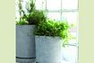 Miniature Set of 2 Hook light grey cement planters 2