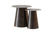 Miniature Set of 2 Jiggy black metal side tables 3