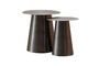 Miniature Set of 2 Jiggy black metal side tables Clipped