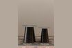 Miniature Set of 2 Jiggy black metal side tables 2