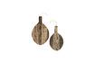 Miniature Set of 2 light wood cutting boards Sausage 1