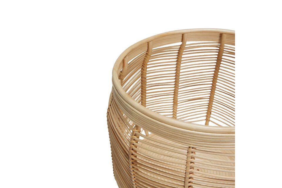 Set of 2 Luna light rattan baskets - 7