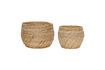 Miniature Set of 2 Luxe light rattan baskets 5