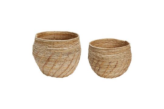 Set of 2 Luxe light rattan baskets Clipped