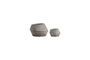 Miniature Set of 2 Mysa grey cement planters Clipped