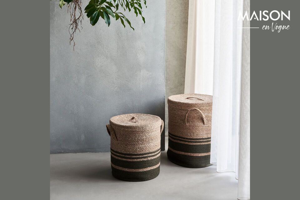 Jute baskets: style and practicality for your home.