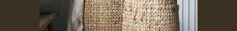 Material Details Set of 2 Nature clear natural fiber baskets