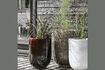 Miniature Set of 2 Pho dark brown ceramic planters 2