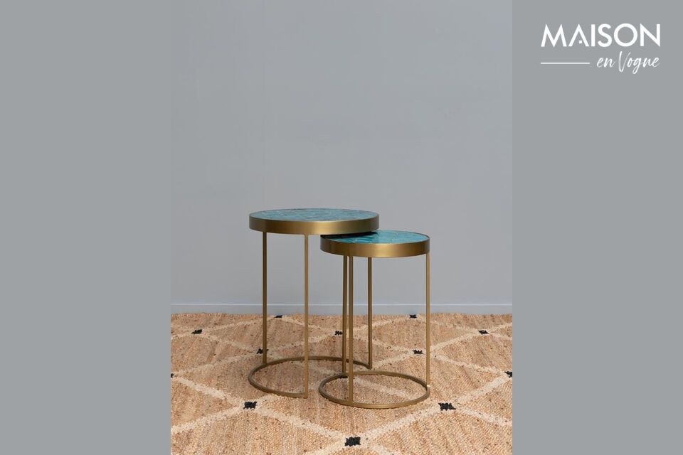 Discover elegance and functionality combined with our set of two side tables