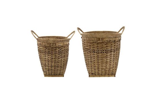 Set of 2 Pura light bamboo baskets Clipped