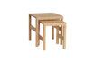 Miniature Set of 2 Puzzle light oak veneer side tables 4