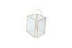 Miniature Set of 2 Ripple brass glass lanterns 1