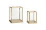 Miniature Set of 2 Spectacle clear glass boxes Clipped