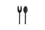 Miniature Set of 2 Tiane black mango wood salad servers Clipped