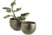 Miniature Set of 2 Tog copper-hammered aluminum planters 2