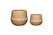 Miniature Set of 2 Vibe sand ceramic planters 1