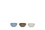 Miniature Set of 3 Amare multicolor ceramic bowls Clipped