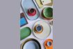 Miniature Set of 3 Amare multicolor ceramic bowls 5