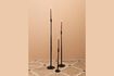 Miniature Set of 3 black forged metal candleholders 2