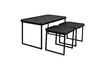 Miniature Set of 3 black wood coffee tables Winston 7