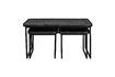 Miniature Set of 3 black wood coffee tables Winston 8