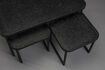 Miniature Set of 3 black wood coffee tables Winston 2