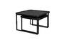 Miniature Set of 3 black wooden coffee tables Winston Clipped