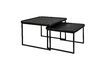 Miniature Set of 3 black wooden coffee tables Winston 8