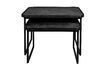 Miniature Set of 3 black wooden coffee tables Winston 9