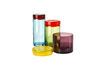 Miniature Set of 3 Caps multicolored glass jars 5