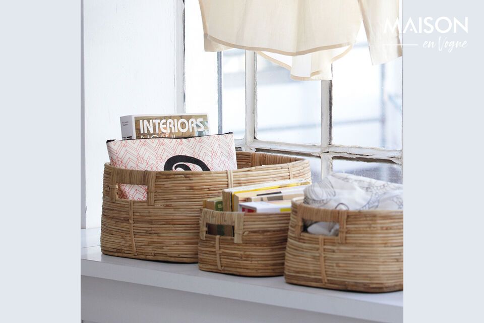 Organize with elegance thanks to Chaka baskets in natural materials.